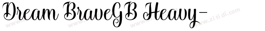 Dream BraveGB Heavy字体转换